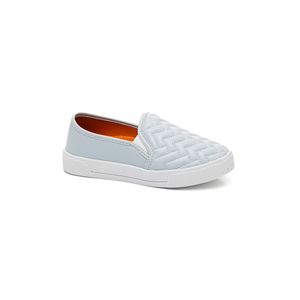 Tênis Yoá Slip On Feminino Matelassê L-Al436 Azul Claro