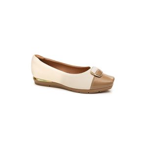 Sapato Piccadilly Conforto Feminino Joanete 147304 Off-White
