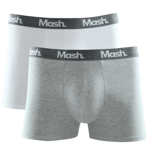 Kit Com 2 Cuecas Mash  Boxer Cotton 110.36 Branco