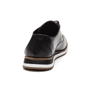 Sapato Duprado Casual Masculino Com Listra No Solado - 1001 Preto