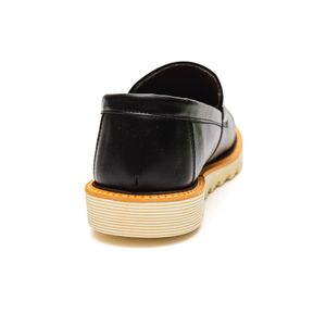 Sapato Duprado Casual Masculino Com Solado Dentado - 1121-Tr Preto