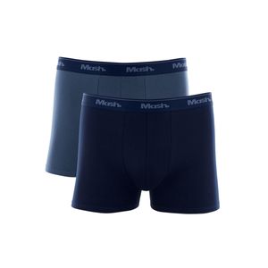 Kit 2 Cuecas Boxer Basic Mash 110.04 Azul