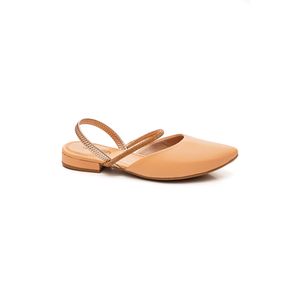 Sapato Mississipi Chanel Feminina Strass Mi752 Nude