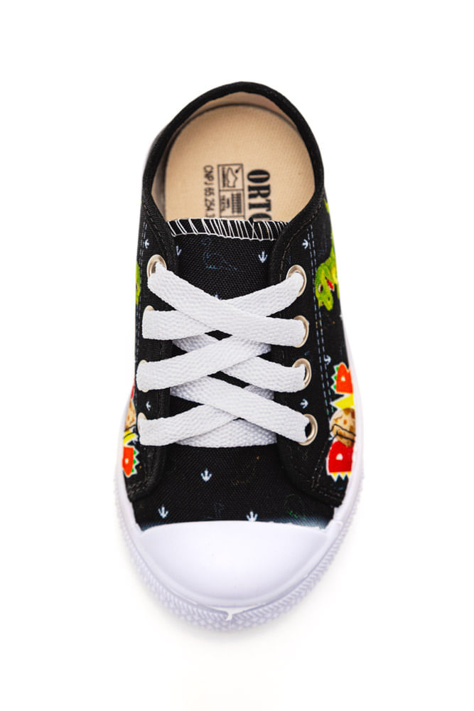 Tenis-Ortobessa-Casual-Juvenil-Menino-20-Dino-6020-Preto