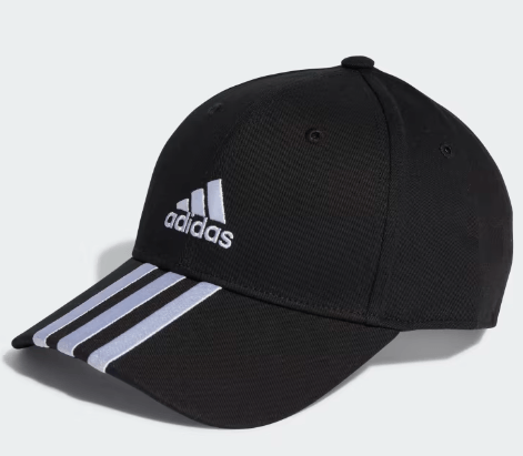 Bone-Adidas-Baseball-Sarja-Algodao-3-Stripes-Ib3242-Preto