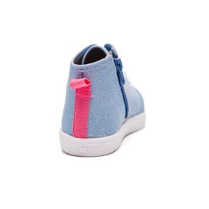 Tênis Molekinha Casual Infantil Menina Brilho 2118.578 Azul