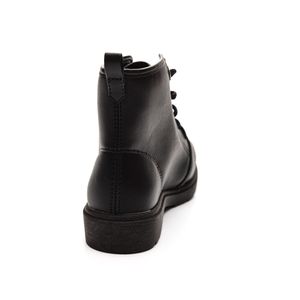 Bota Molekinha Coturno Juvenil Menina Cadarço 2164 Preto