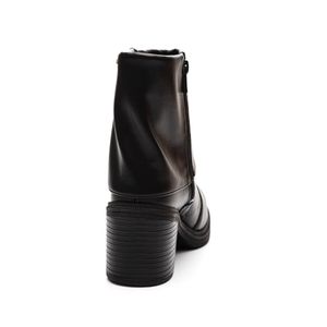 Bota Dakota Cano Baixo Feminina Zíper G9882 Preto