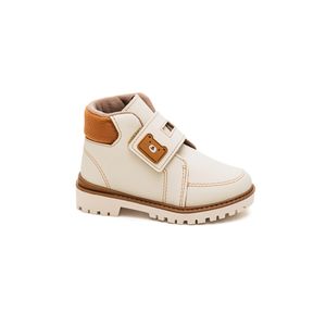 Bota Molekinho Casual Infantil Menino Velcro 2144.230 Off-White
