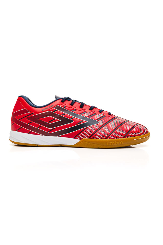 Chuteira Umbro Velocita Elixir Futsal Vermelha | Pittol