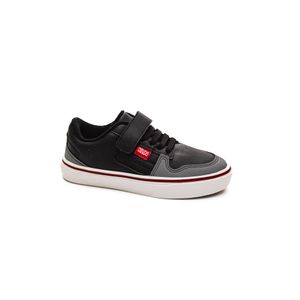 Tênis Klin Casual Juvenil Menino Velcro 256.117 Preto