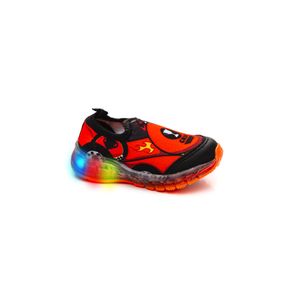 Tênis Crik Com Led No Solado Infantil Menino X-6b Laranja