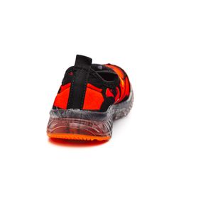 Tênis Crik Com Led No Solado Infantil Menino X-6b Laranja