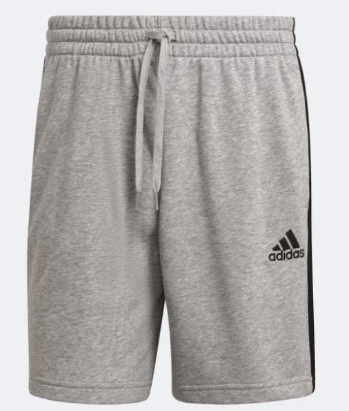 Bermuda-Masculina-Adidas-Essentials-3-Stripes-Gk9599-Cinza