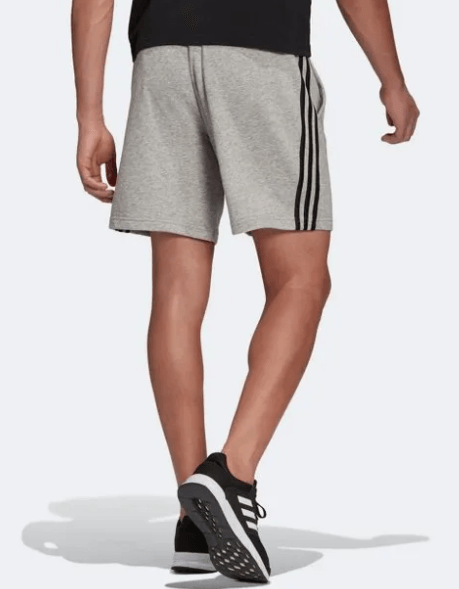 Bermuda-Masculina-Adidas-Essentials-3-Stripes-Gk9599-Cinza