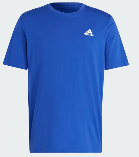 Camiseta-Adidas-Essentials-Masculina-Single-Jersey-Embroidered-Small-Logo-Ic9284-Azul