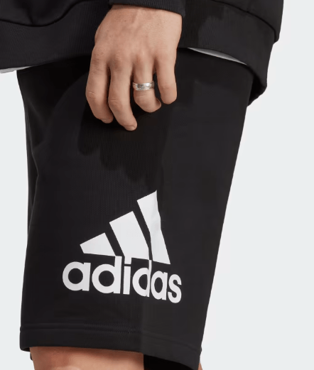 Bermuda-Adidas-Essentials-Masculina-Big-Logo-French-Terry-Ic9401-Preto