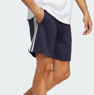 Bermuda-Adidas-Casual-Masculina-Essentials-3-Stripes-Ic9436-Marinho