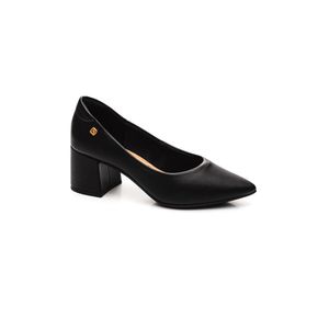 Sapato Santinelli Scarpin Feminino Salto Baixo 1534-001 Preto