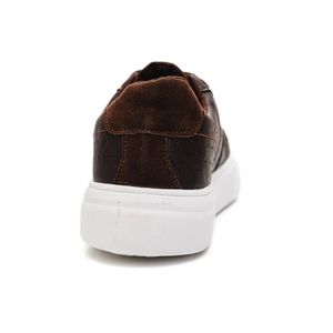 Tênis Zapy Casual Masculino Cadarço 7232 Marrom