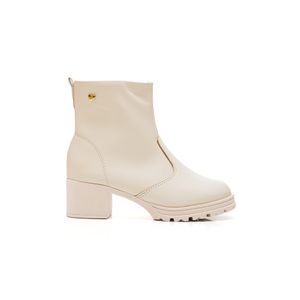 Bota Molekinha Coturno Juvenil Menina Zíper 2178.104 Off-White