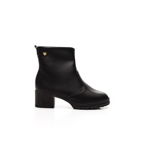 Bota Molekinha Coturno Juvenil Menina Zíper 2178.104 Preto