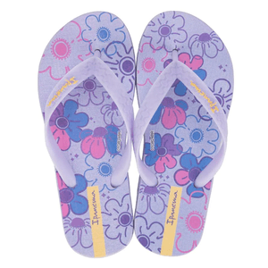 Chinelo De Dedo Ipanema Juvenil Menina Flores 25479 Lilas