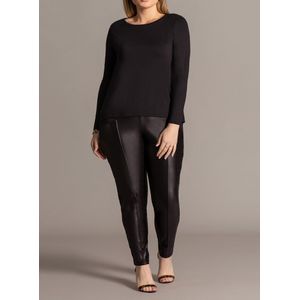 Blusa Lunender Manga-Longa Em Viscose Basica 00455 Preto