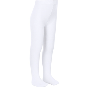 Meia Calça Lupo Lisa Infantil Menina Algodão 02526.001 Branco