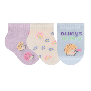 Kit 3 Pares De Meias Recém Nascido Menina Selene 1150.001.R998 Sortido