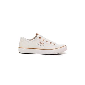 Tênis Coca-Cola Stream Leather Feminino Casual Cc2338 Branco