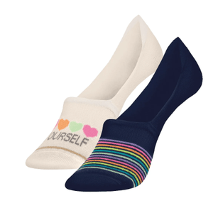 Kit 2 Pares De Meias Sapatilha Feminina Selene 7380.001.998 Sortido