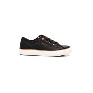 Tênis Coca-Cola Stream Leather Feminino Casual Cc2338 Preto