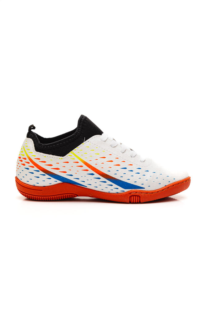 Chuteira-Molekinho-Futsal-Juvenil-Menino-Fluor-2808-Branco