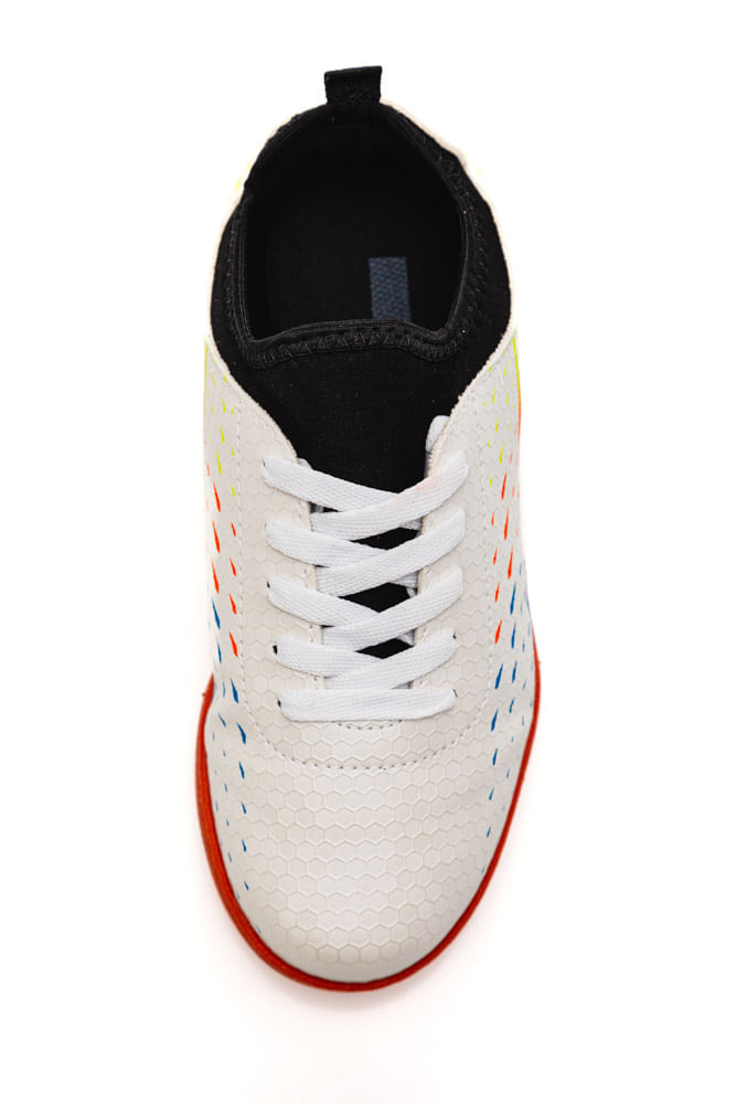 Chuteira-Molekinho-Futsal-Juvenil-Menino-Fluor-2808-Branco