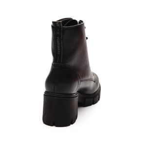 Bota Via Marte Coturno Feminina Cadarço 001-002 Preto