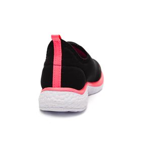 Tênis Via Vip Sem Cadarço Juvenil Menina Lycra Vv9516f Preto