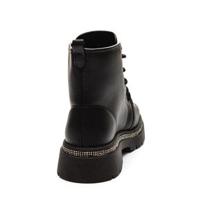Bota Molekinha Coturno Juvenil Menina Em Napa 2182.200 Preto