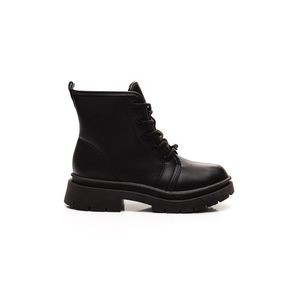 Bota Molekinha Coturno Juvenil Menina Em Napa 2182.100 Preto