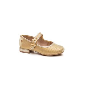 Sapatilha Pink Cats Casual Infantil Menina Fivela V4322 Ouro