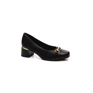 Sapato Piccadilly Estela Salto Médio Feminino 748026 Preto