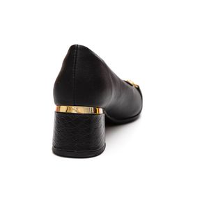 Sapato Piccadilly Estela Salto Médio Feminino 748026 Preto