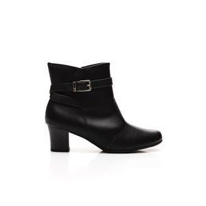 Bota Piccadilly Cano Curto Feminino Fivela 110169 Preto