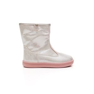 Bota Molekinha Infantil Menina Metalizada 2127.217 Prata