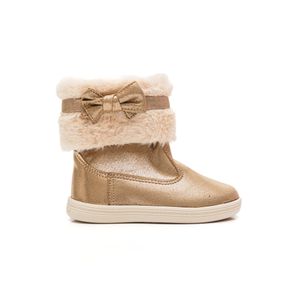 Bota Molekinha Infantil Menina Pêlo 2127.216 Ouro