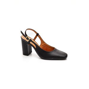 Sapato Vizzano Sling Back Feminino Salto Alto 1428.101 Preto
