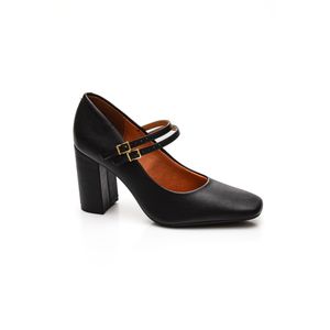 Sapato Vizzano De Salto Bloco Feminino 1428.102 Preto