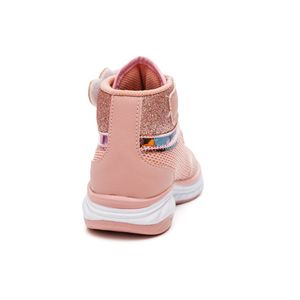 Tênis Via Vip Cano Alto Juvenil Menina Brilho Vv8014 Rosa