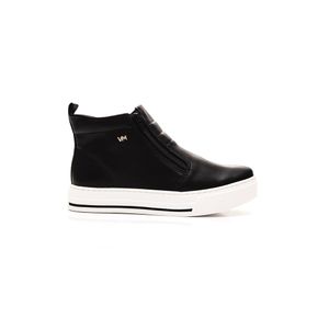 Tênis Via Marte Casual Feminino Ziper 030-002-02 Preto