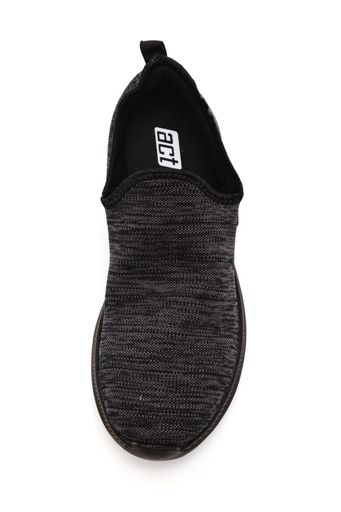 Tenis-Actvitta-Sem-Cadarco-Mascuilino-Tecido-4914-Preto